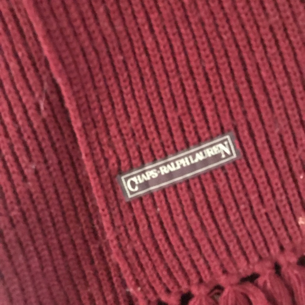 Chaps Ralph Lauren vintage Knit Scarf - Picture 2 of 2